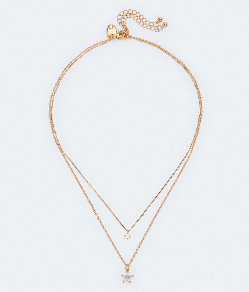 Rhinestone Star Necklace 2-Pack