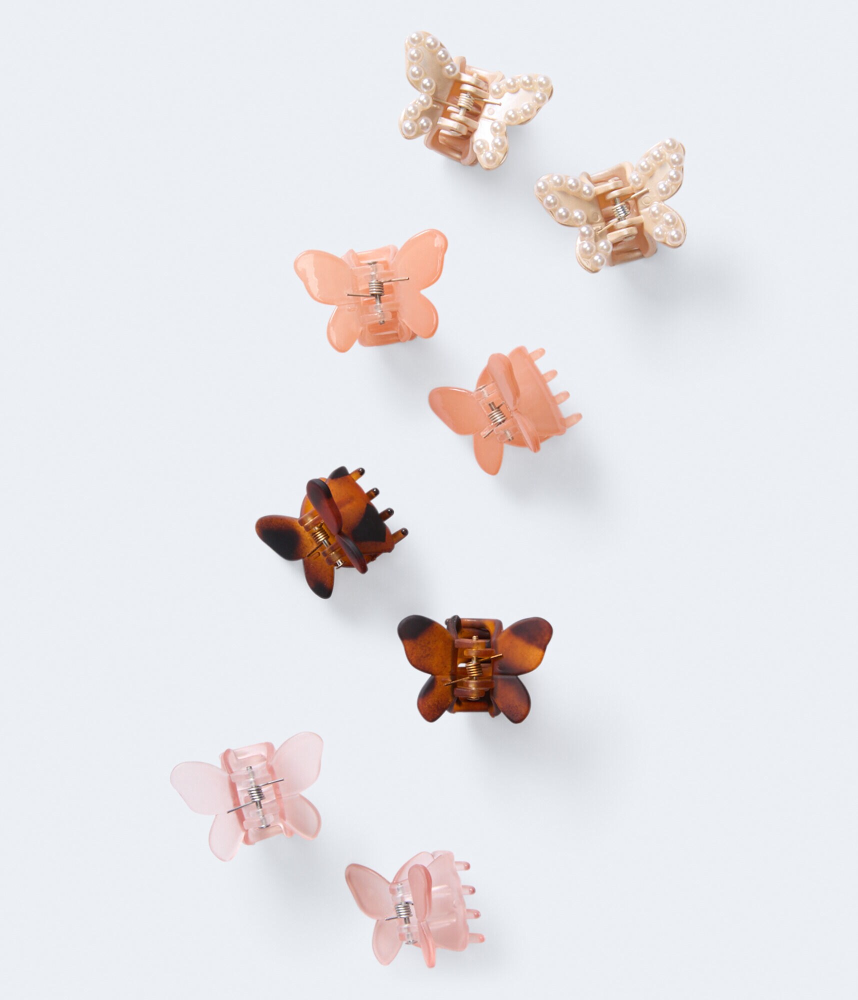 Multicolor Butterfly Claw Hair Clip 8-Pack