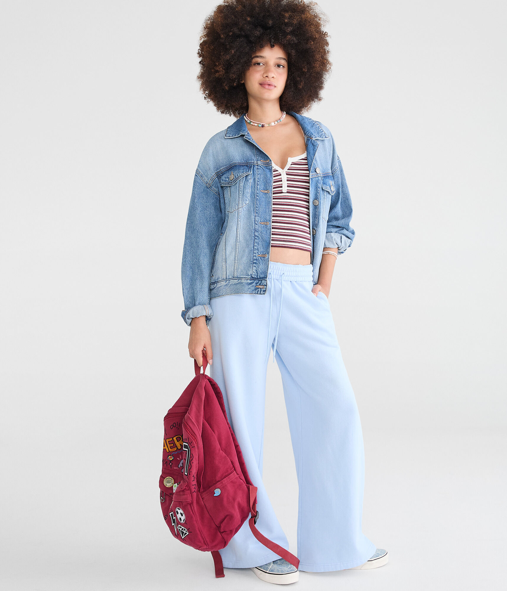 Cloud Soft Mid-Rise Wide Leg Sweatpants