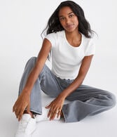 Seriously Soft Ribbed Cropped Shrunken Tee