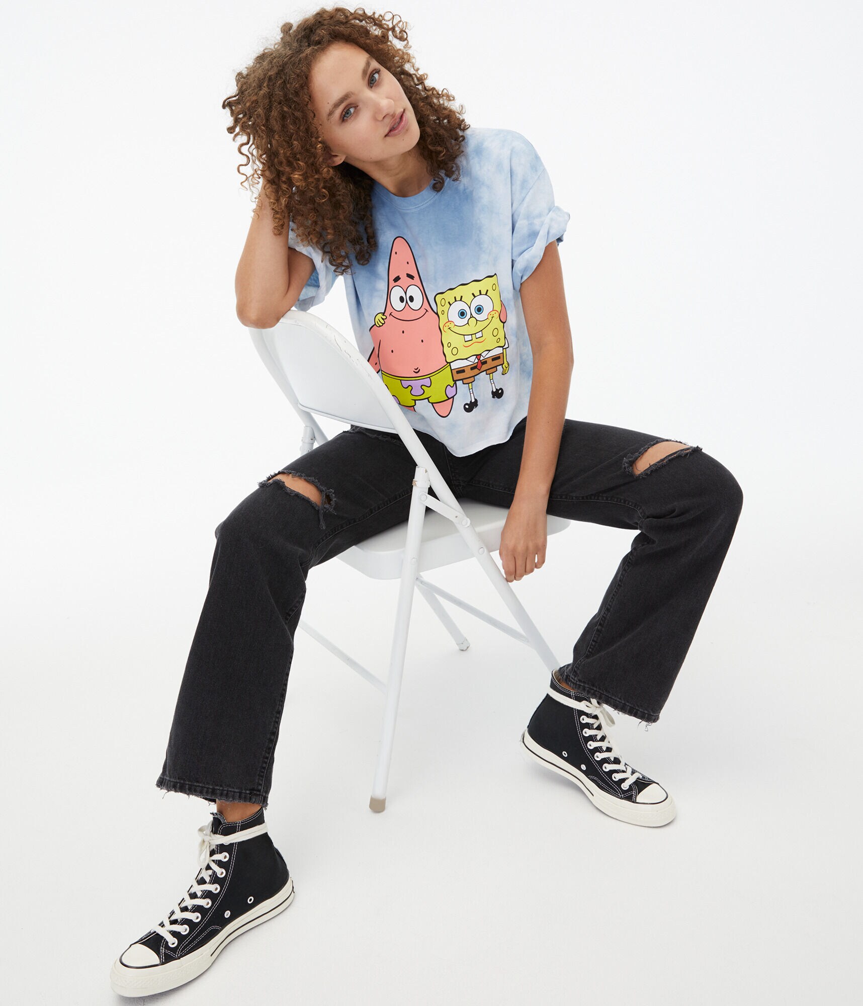 SpongeBob &amp; Patrick Tie-Dye Graphic Tee