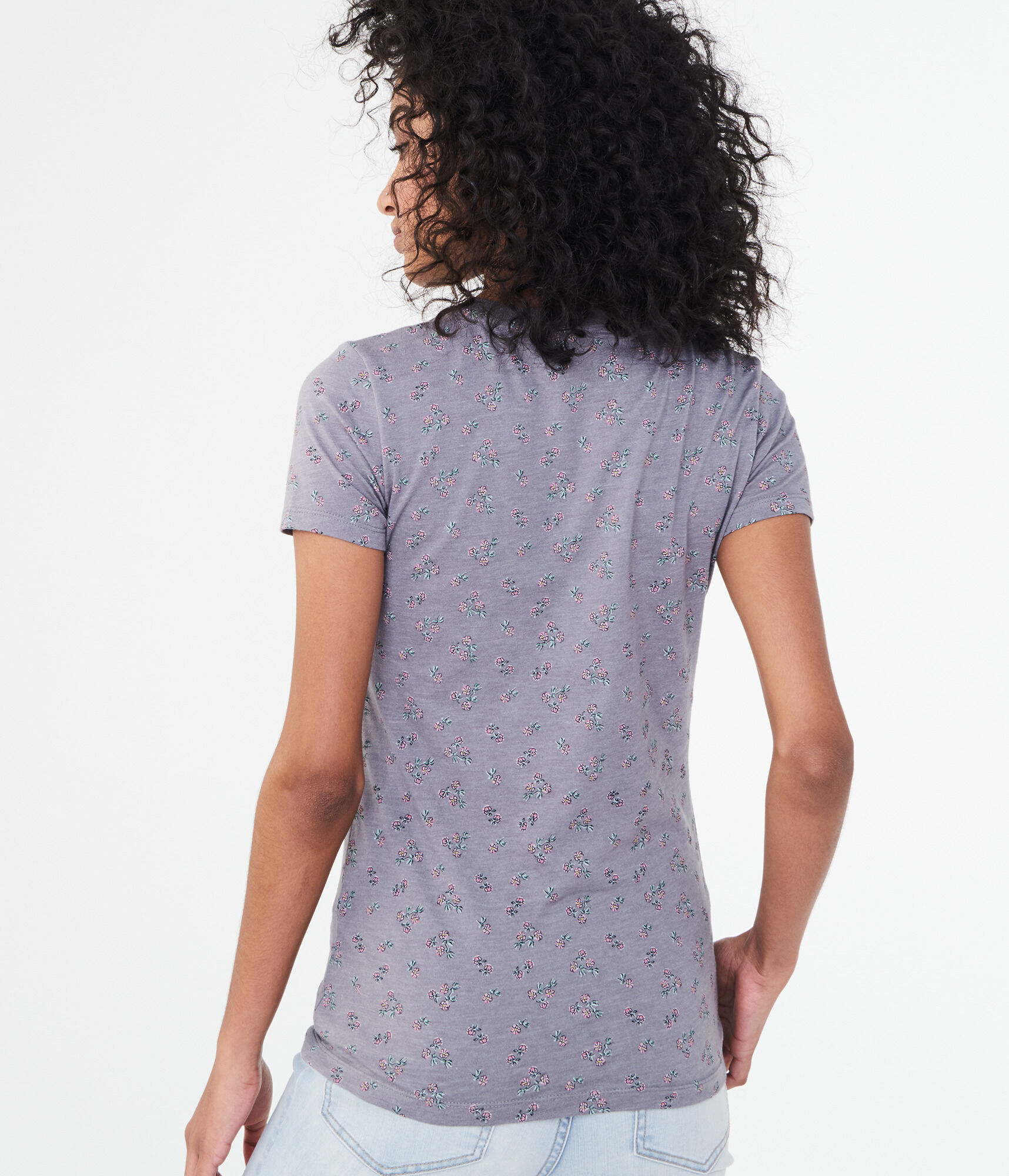 Floral Metallic Aero Logo Graphic Tee