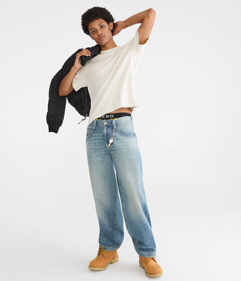 Washed Boxy Fit Crew Tee Washed Boxy Fit Crew Tee