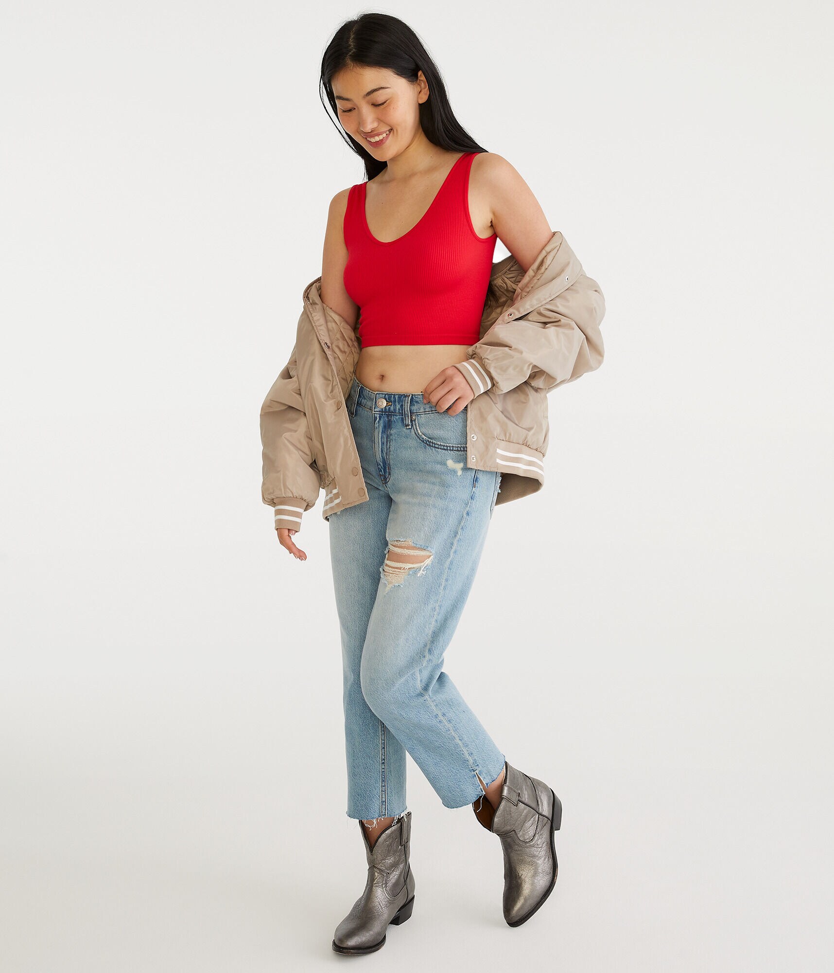 Wear 3 Ways Seamless Convertible Cropped Tank