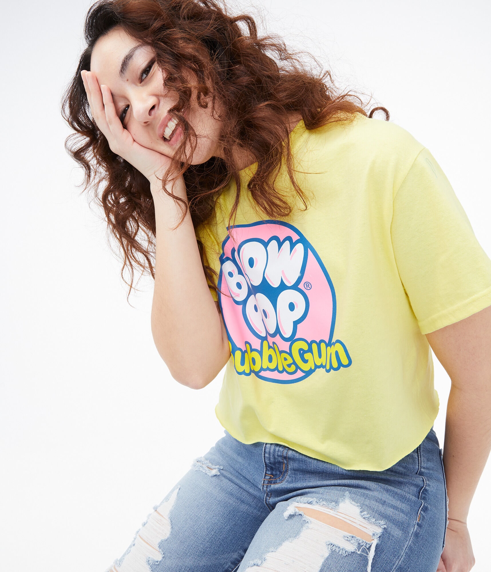 Blow Pop Cropped Graphic Tee