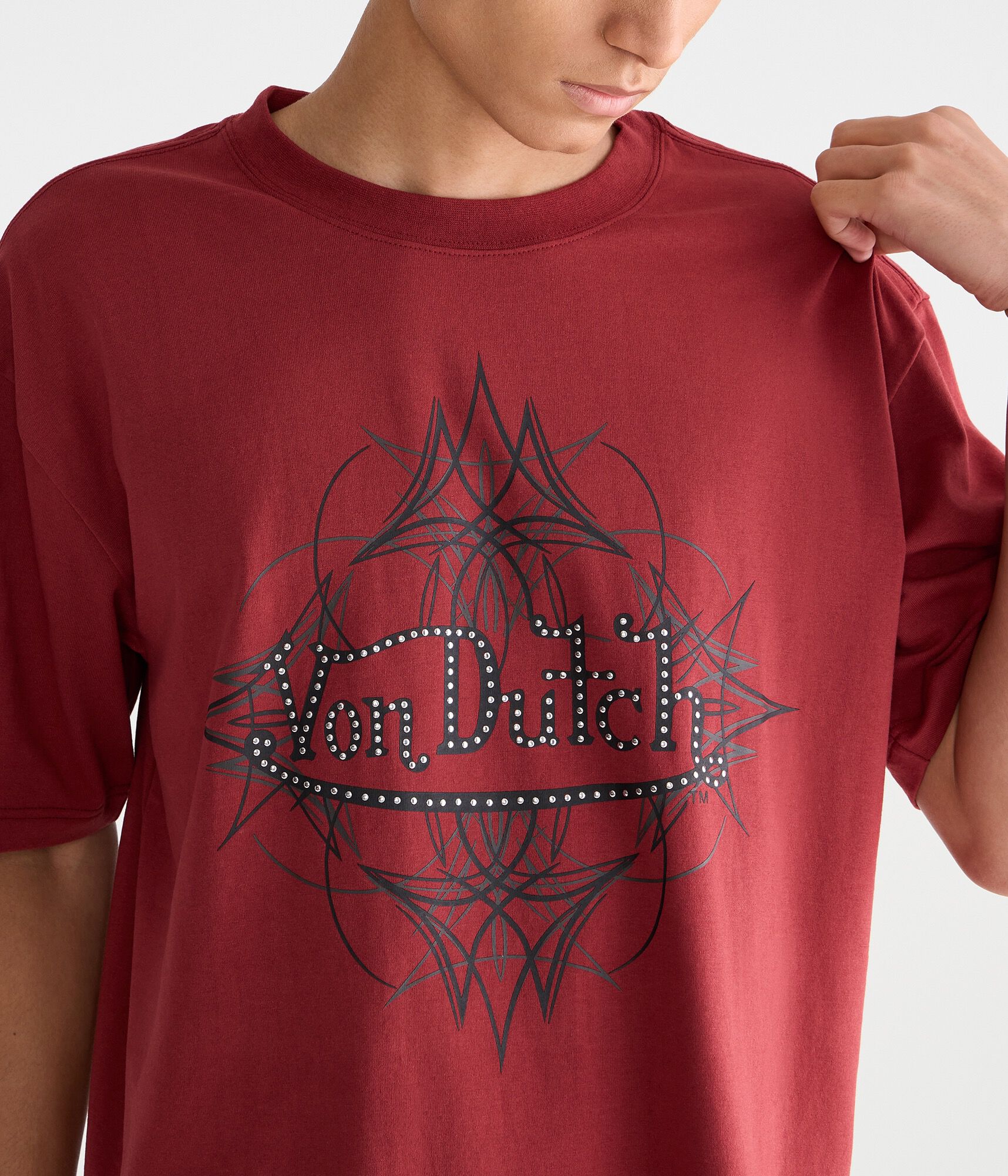 Von Dutch Studded Graphic Tee