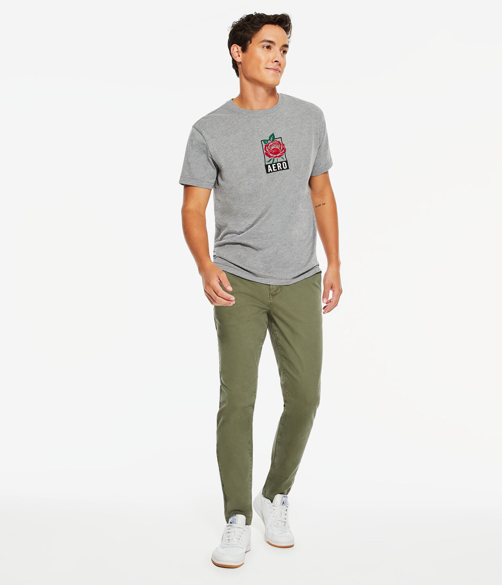 Aero Rose Box Logo Graphic Tee