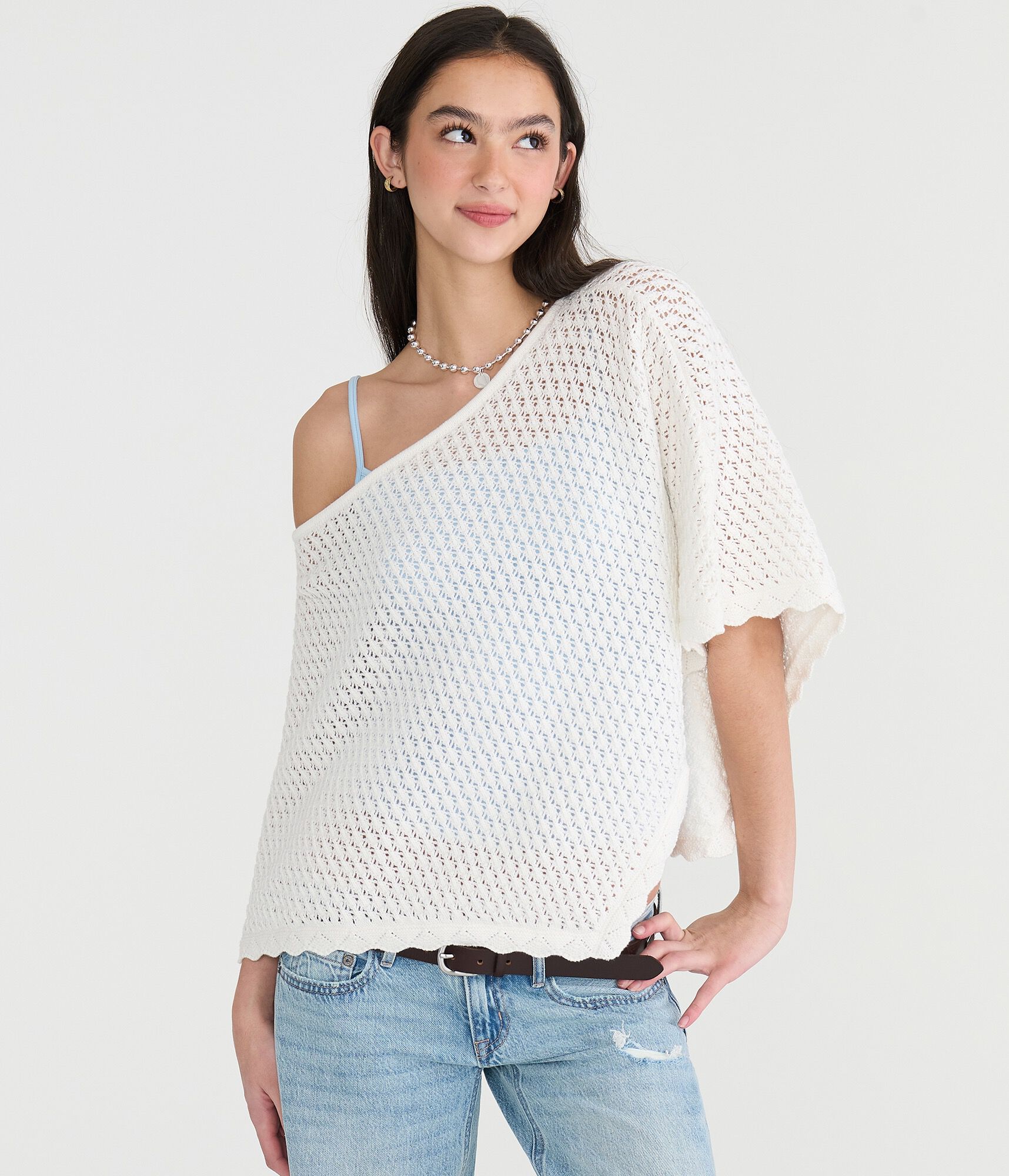 Sweater-Knit Poncho
