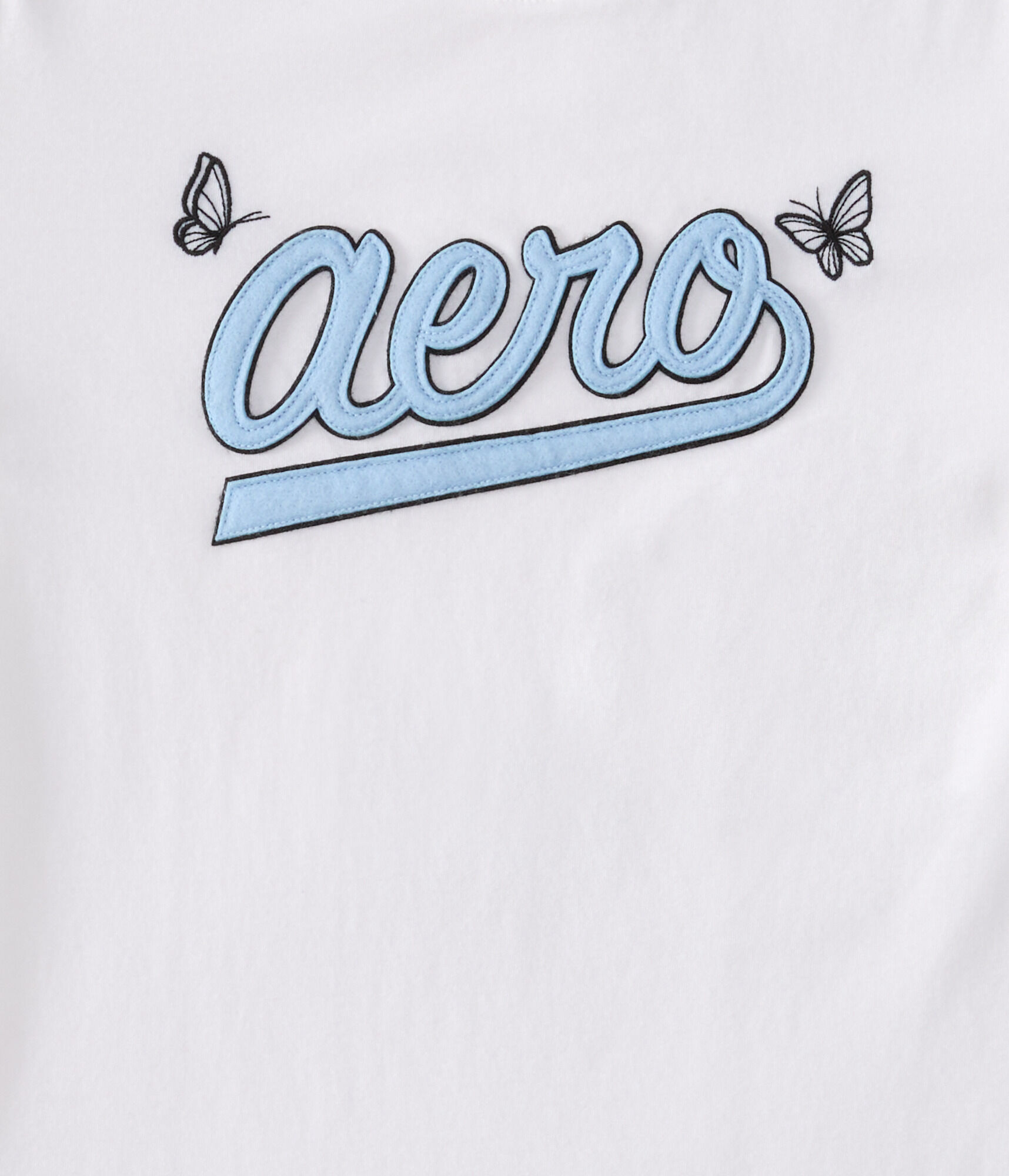 Aero Script Butterfly Appliqué Graphic Tee