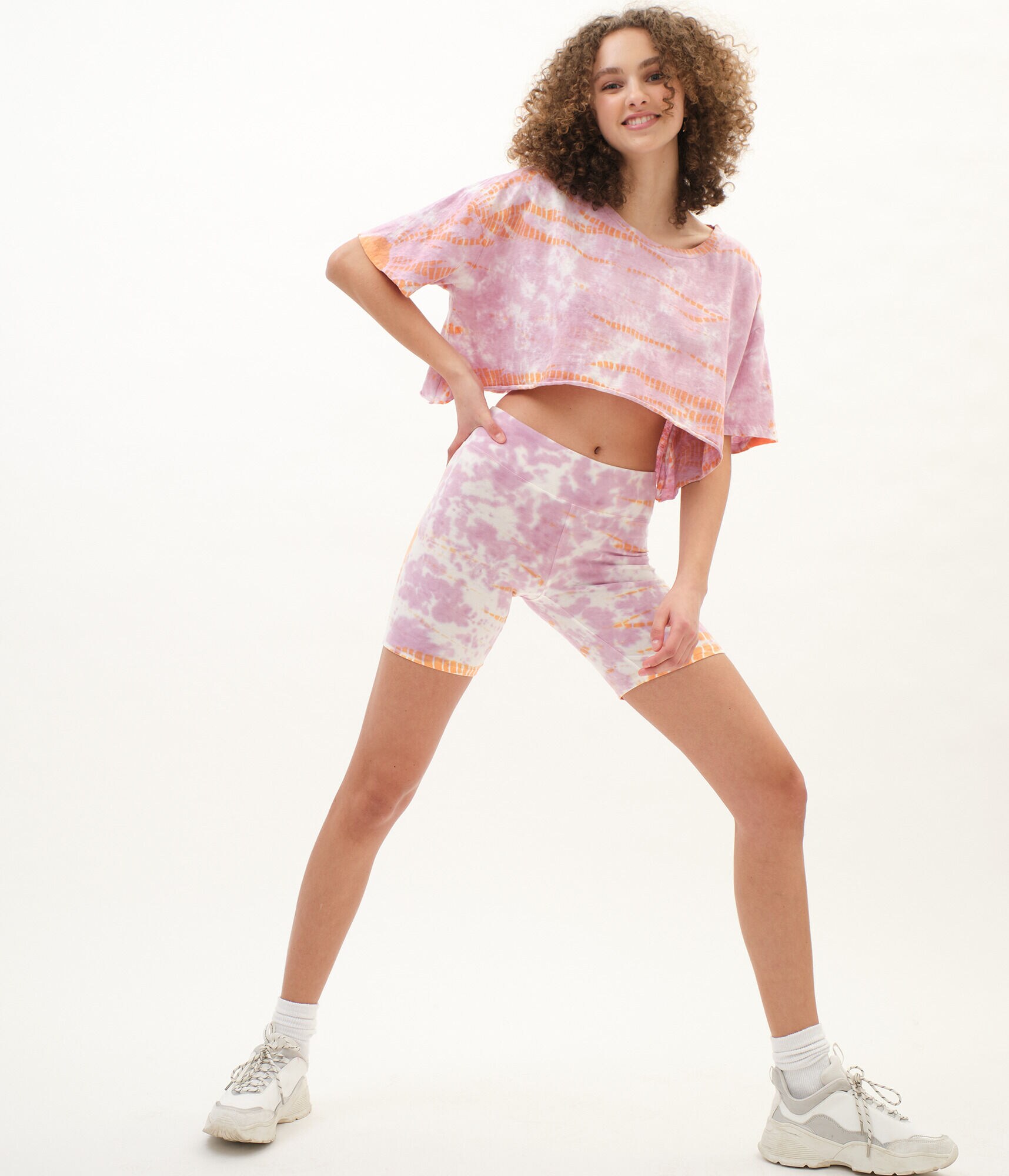 Tie-Dye High-Rise Lounge Bike Shorts