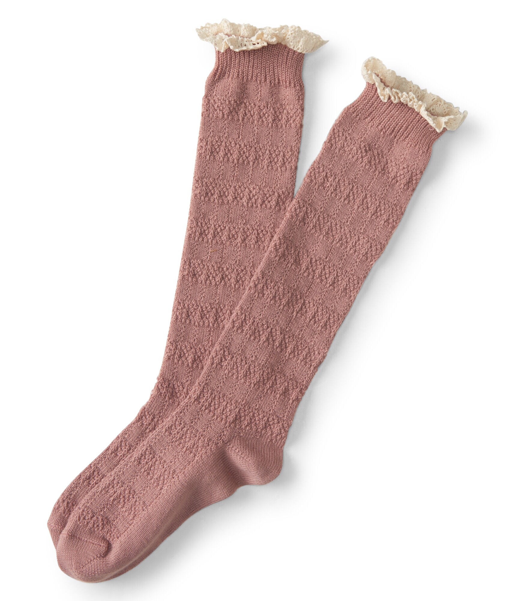 Knit Stripes Knee High Socks