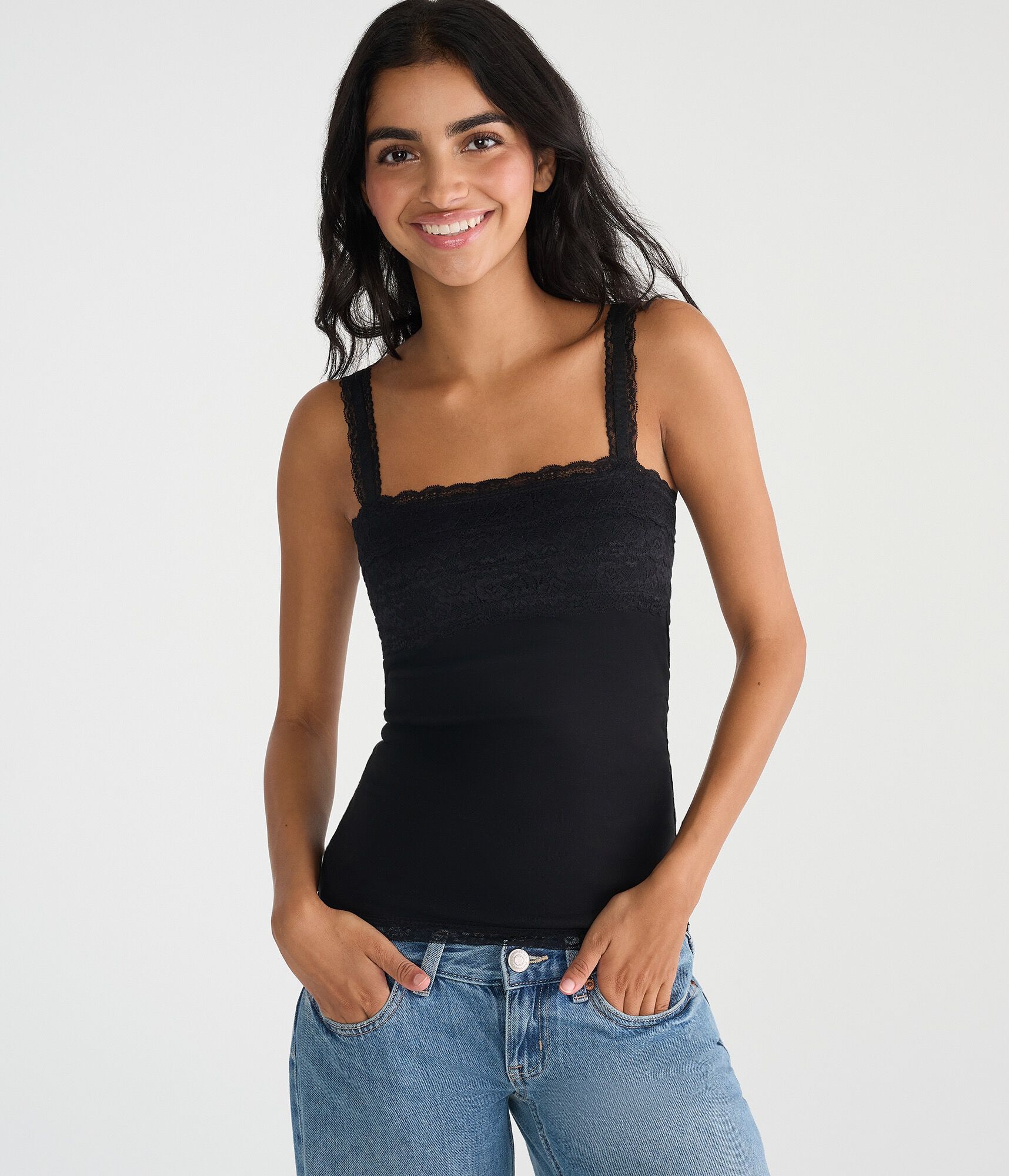 Lace Square-Neck Cami