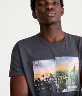 LA NY Skyline Graphic Tee