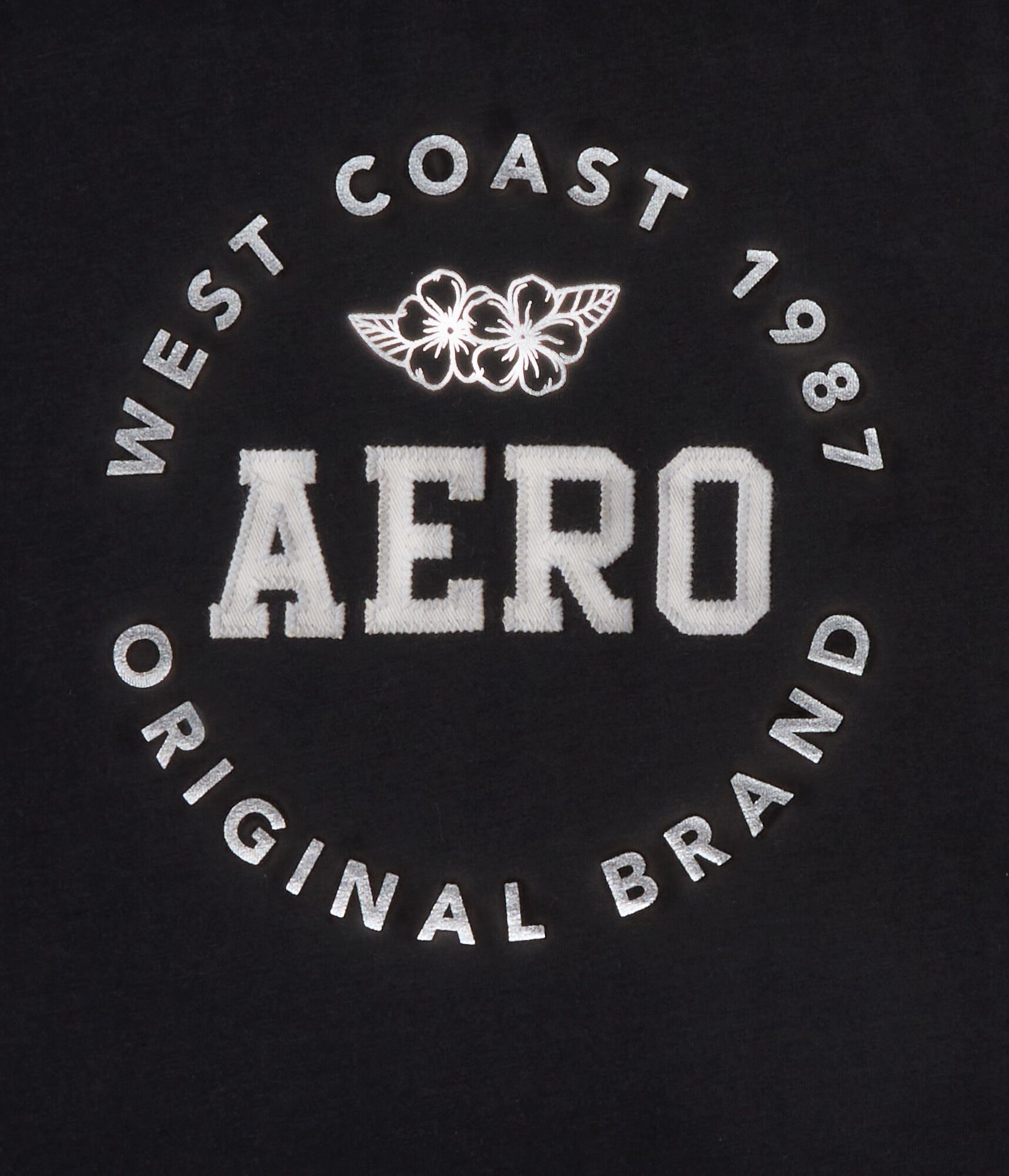 Aero West Coast Appliqu&eacute; Graphic Tee
