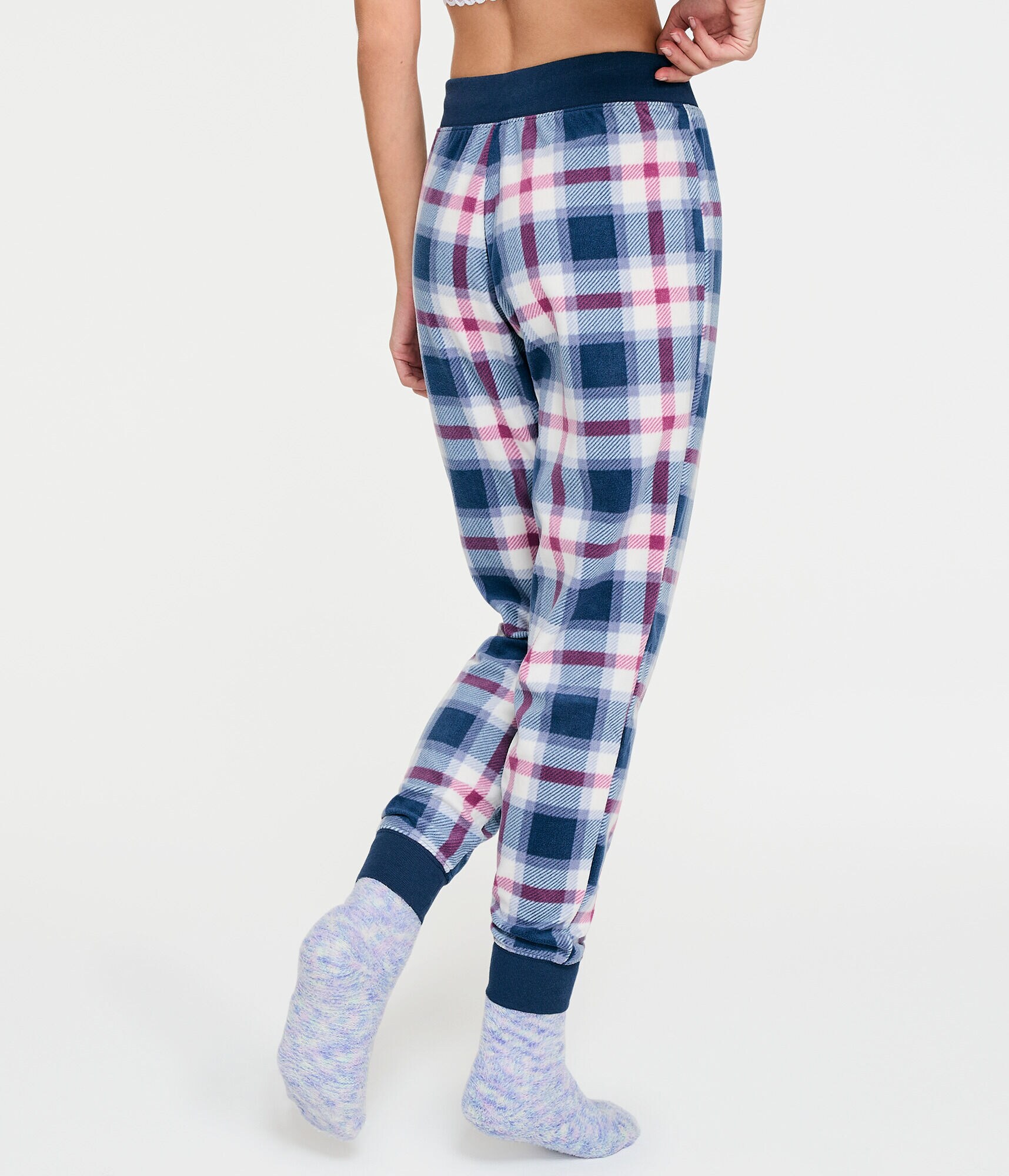 Plaid Polyfleece Sleep Joggers