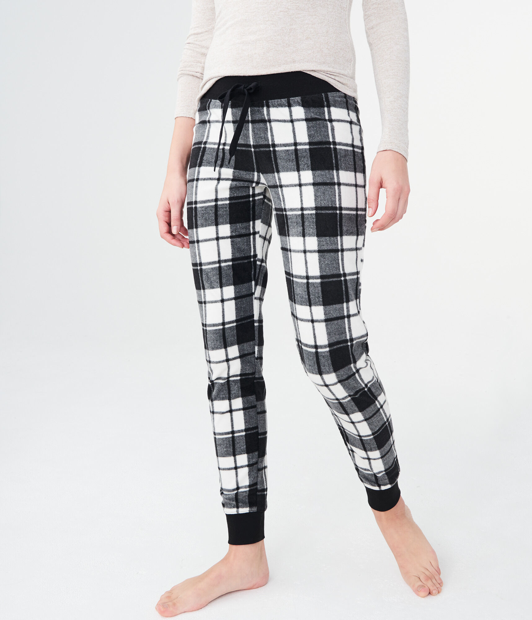 LLD Plaid Polyfleece Joggers