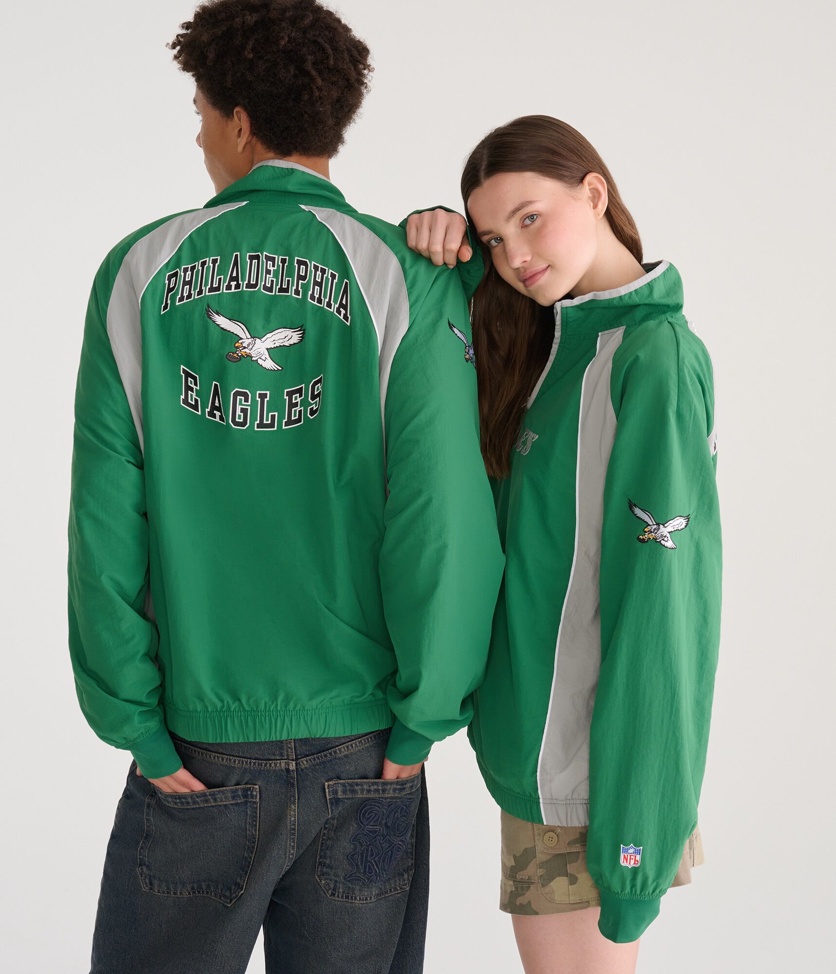 Philadelphia Eagles Quarter-Zip Track Jacket