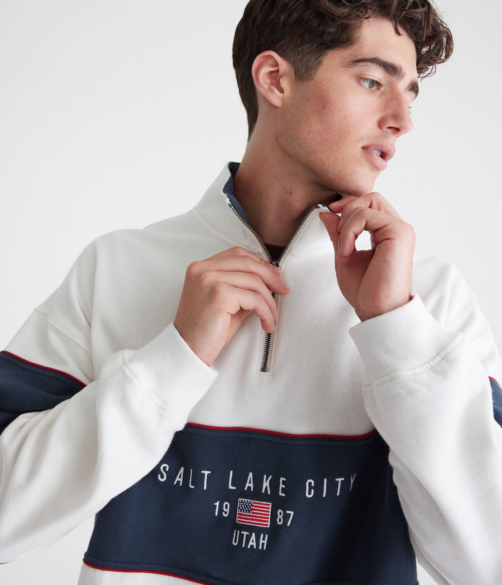 Salt Lake City Colorblocked Quarter-Zip Sweatshirt