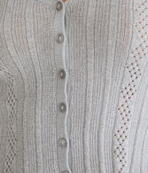 Long Sleeve Textured Cropped Cardigan