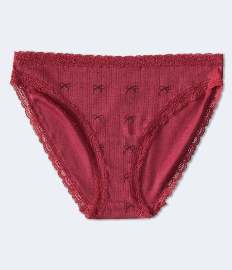 Bows Lace-Trim Bikini Bows Lace-Trim Bikini