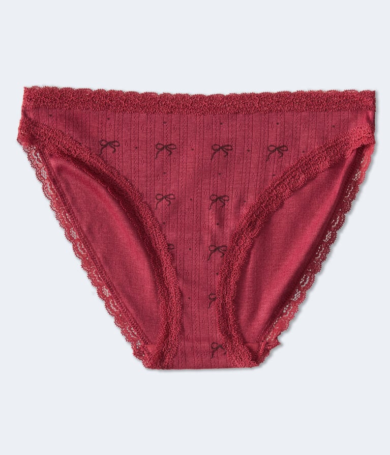 Bows Lace-Trim Bikini