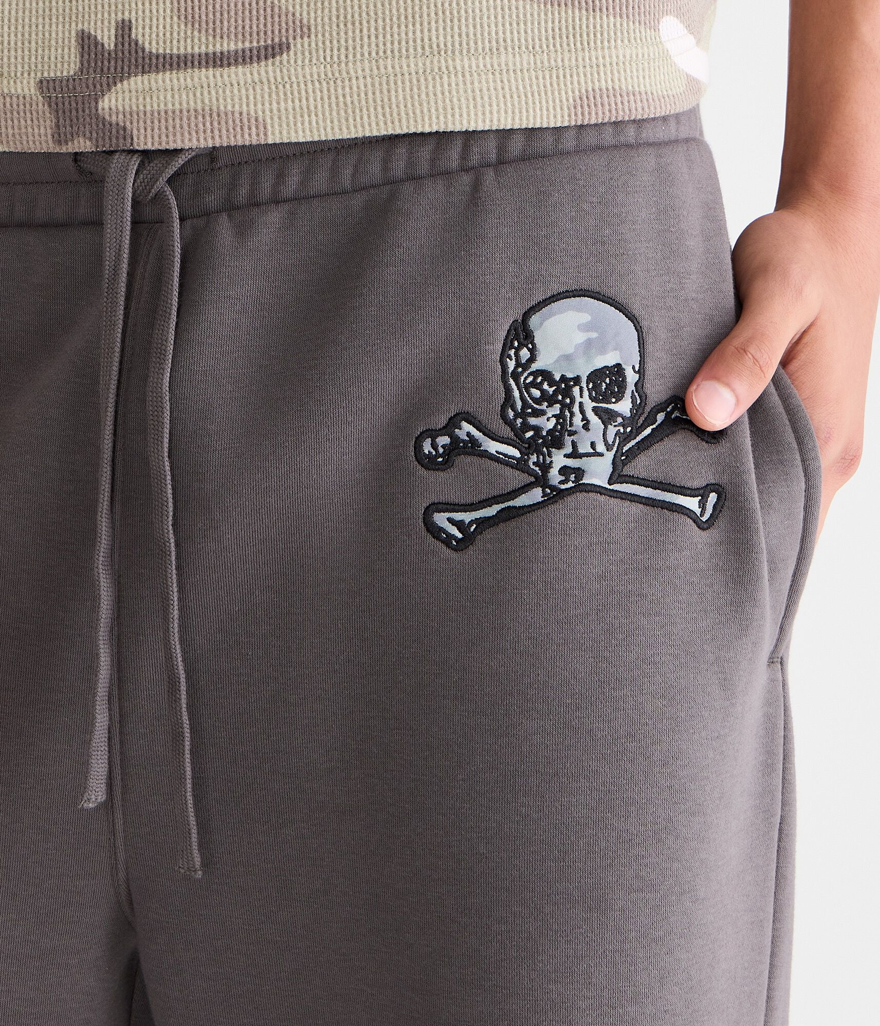 Von Dutch Camo Skull Bootcut Sweatpants