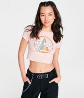 Pink Floyd Prism Cropped Graphic Tee