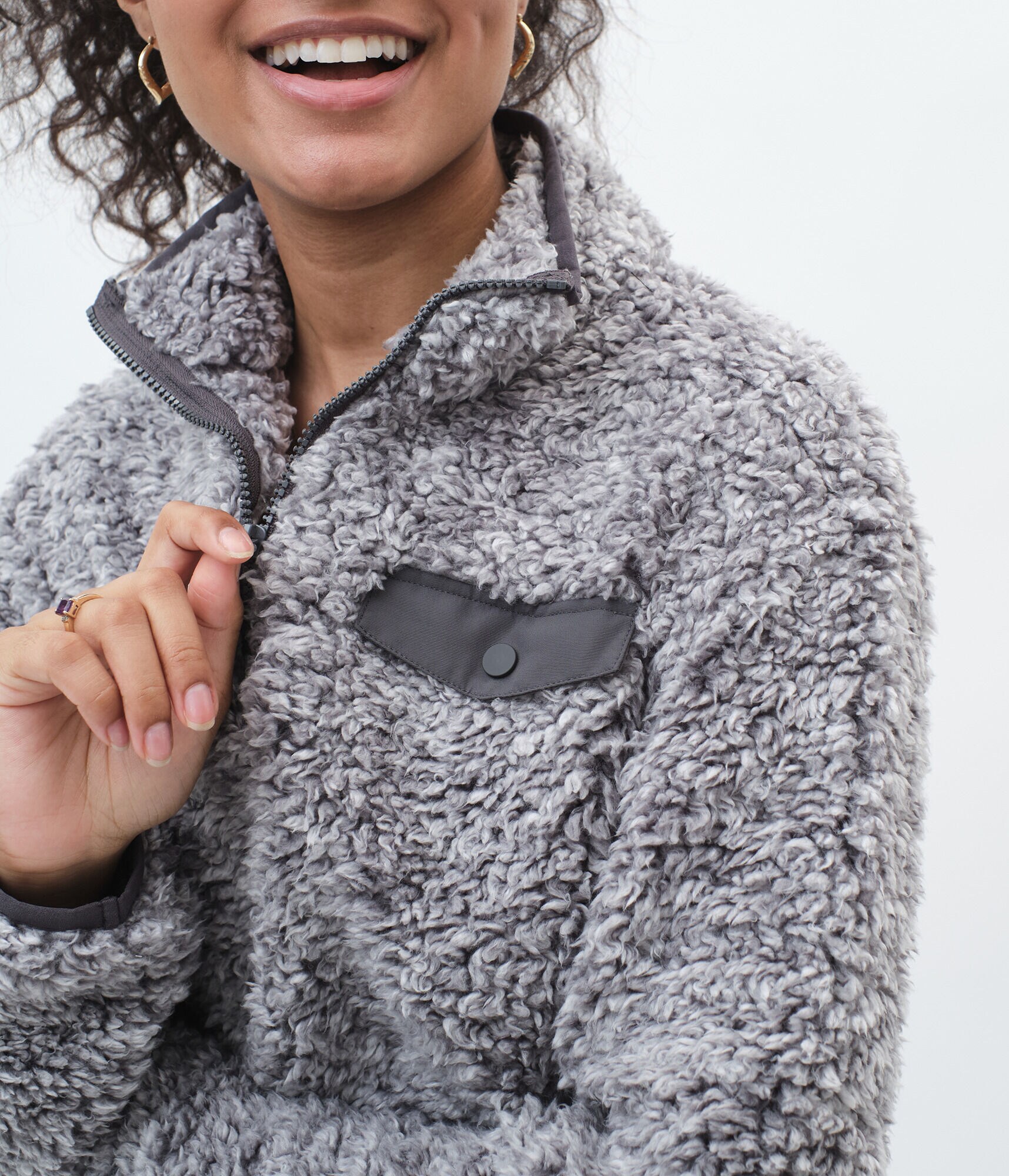 Sherpa Fleece HalfZip Pullover