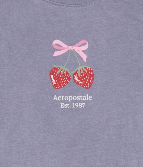 Aeropostale Strawberry Bow Graphic Tee Aeropostale Strawberry Bow Graphic Tee