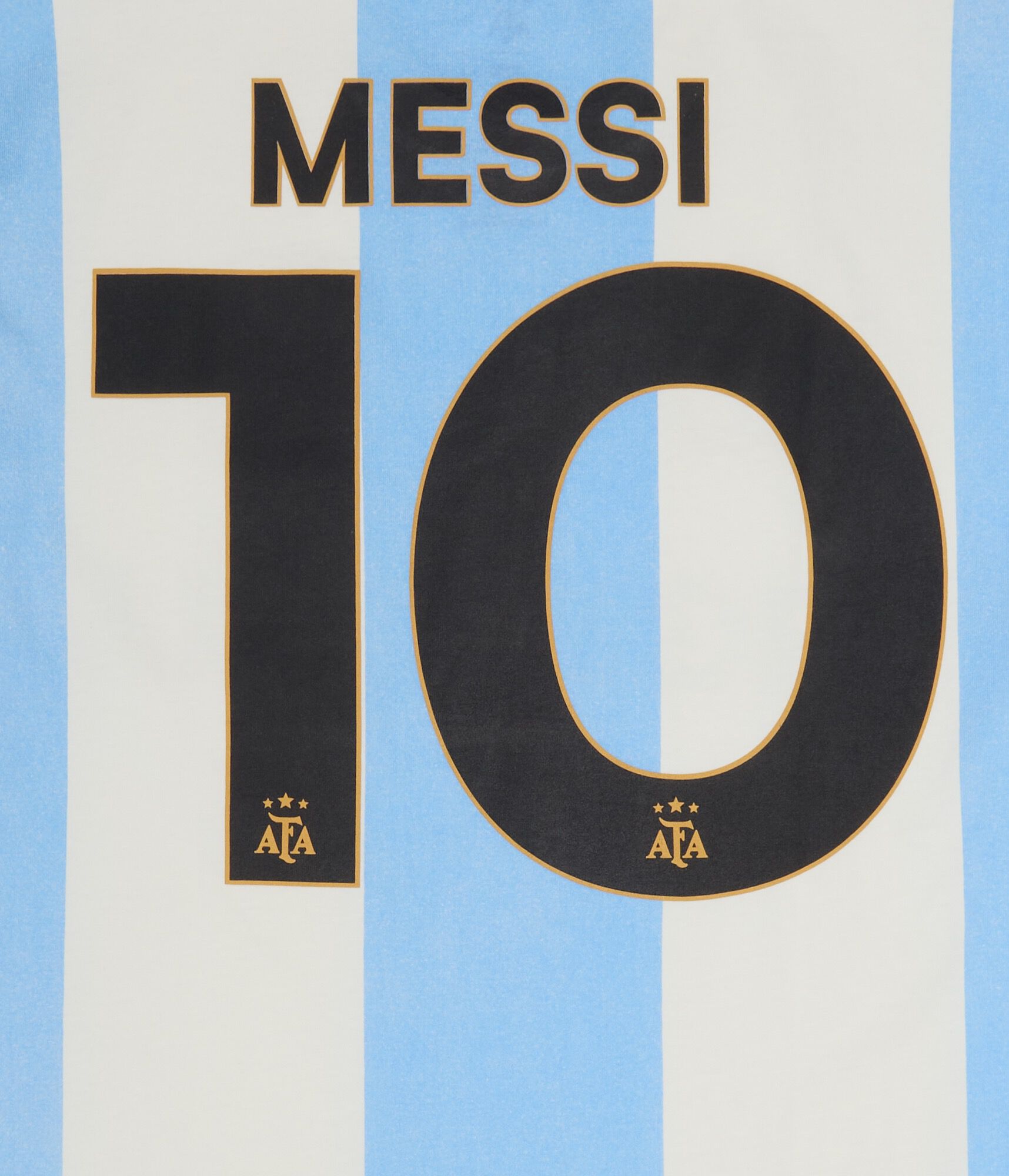 Messi AFA Striped Graphic Tee