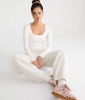 Long Sleeve Buttery Soft Square-Neck Bodysuit