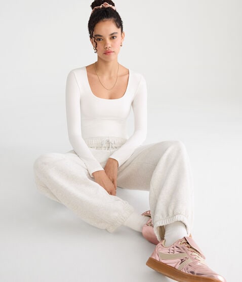 Long Sleeve Buttery Soft Square-Neck Bodysuit Long Sleeve Buttery Soft Square-Neck Bodysuit