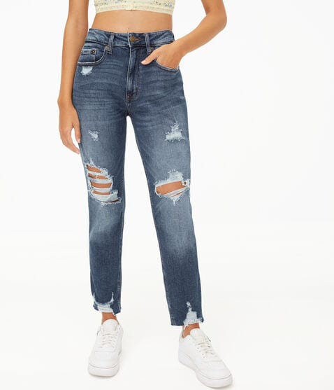High-Rise Curvy Stretch Mom Jean