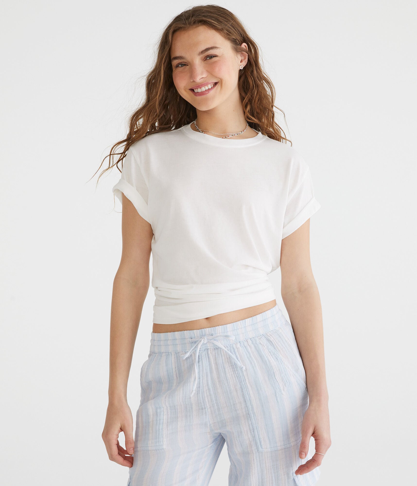 Washed Loose Fit Crew Tee