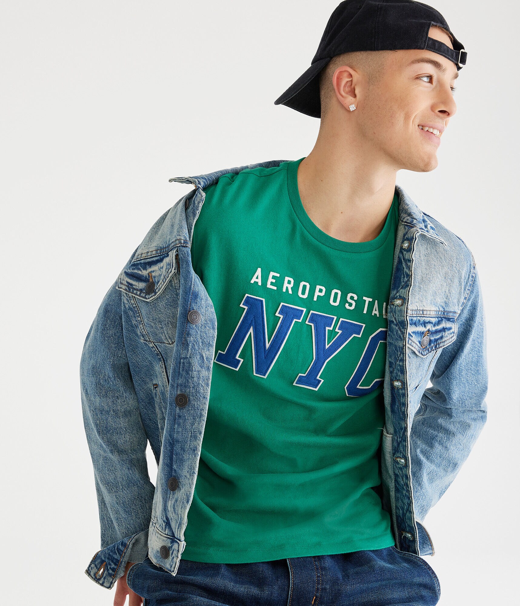 Aeropostale NYC Appliqu&eacute; Graphic Tee