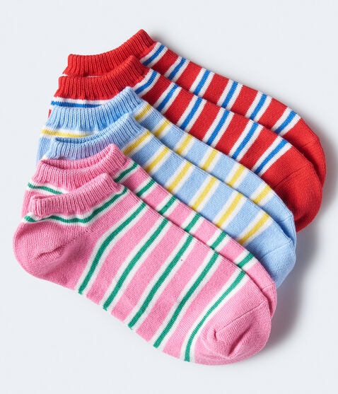 3-Pack Thick Stripe Ankle Socks 3-Pack Thick Stripe Ankle Socks