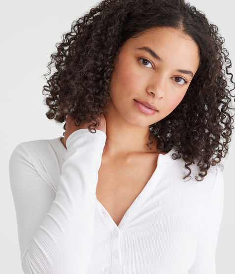 Long Sleeve Buttery Soft V-Neck Henley Long Sleeve Buttery Soft V-Neck Henley