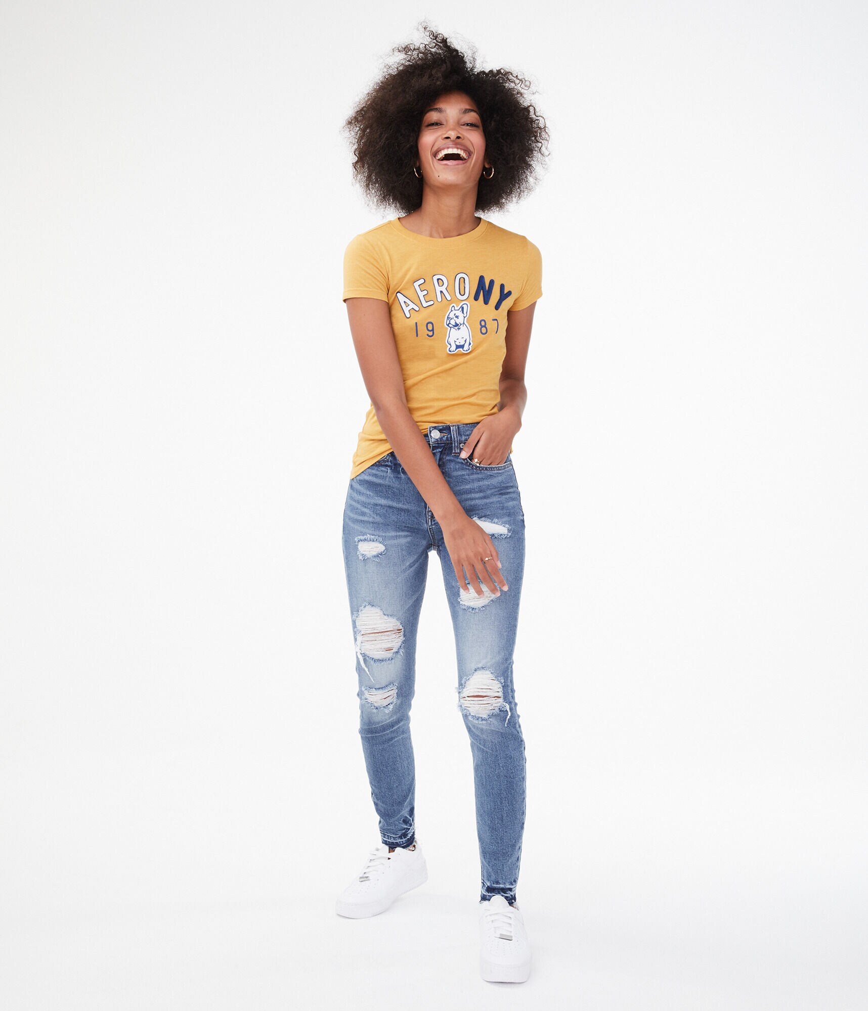 Aero NY French Bulldog Graphic Tee