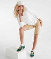 Mid-Rise Uniform Bermuda Shorts