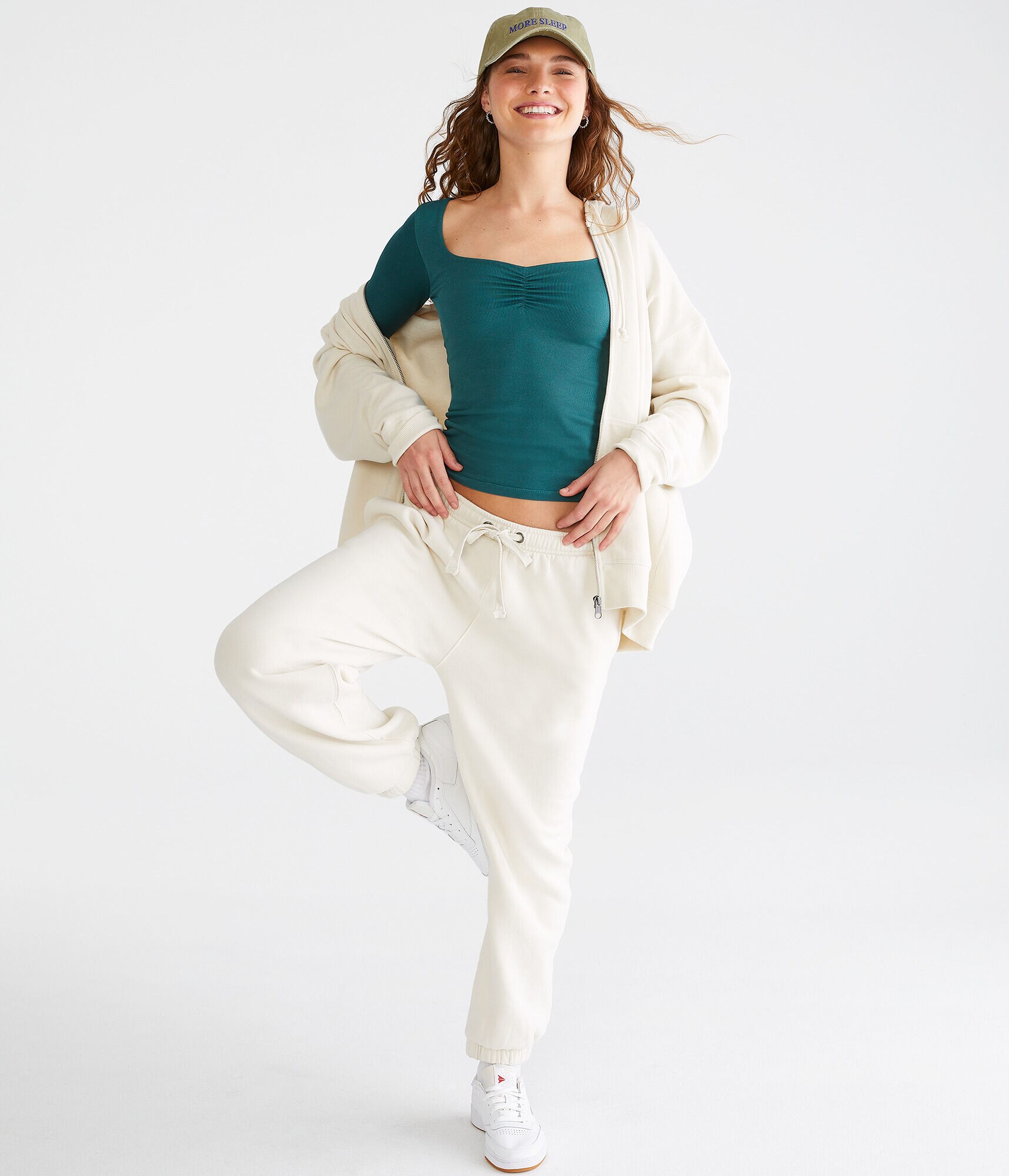 Long Sleeve Seriously Soft Sculpt Ruched Tee