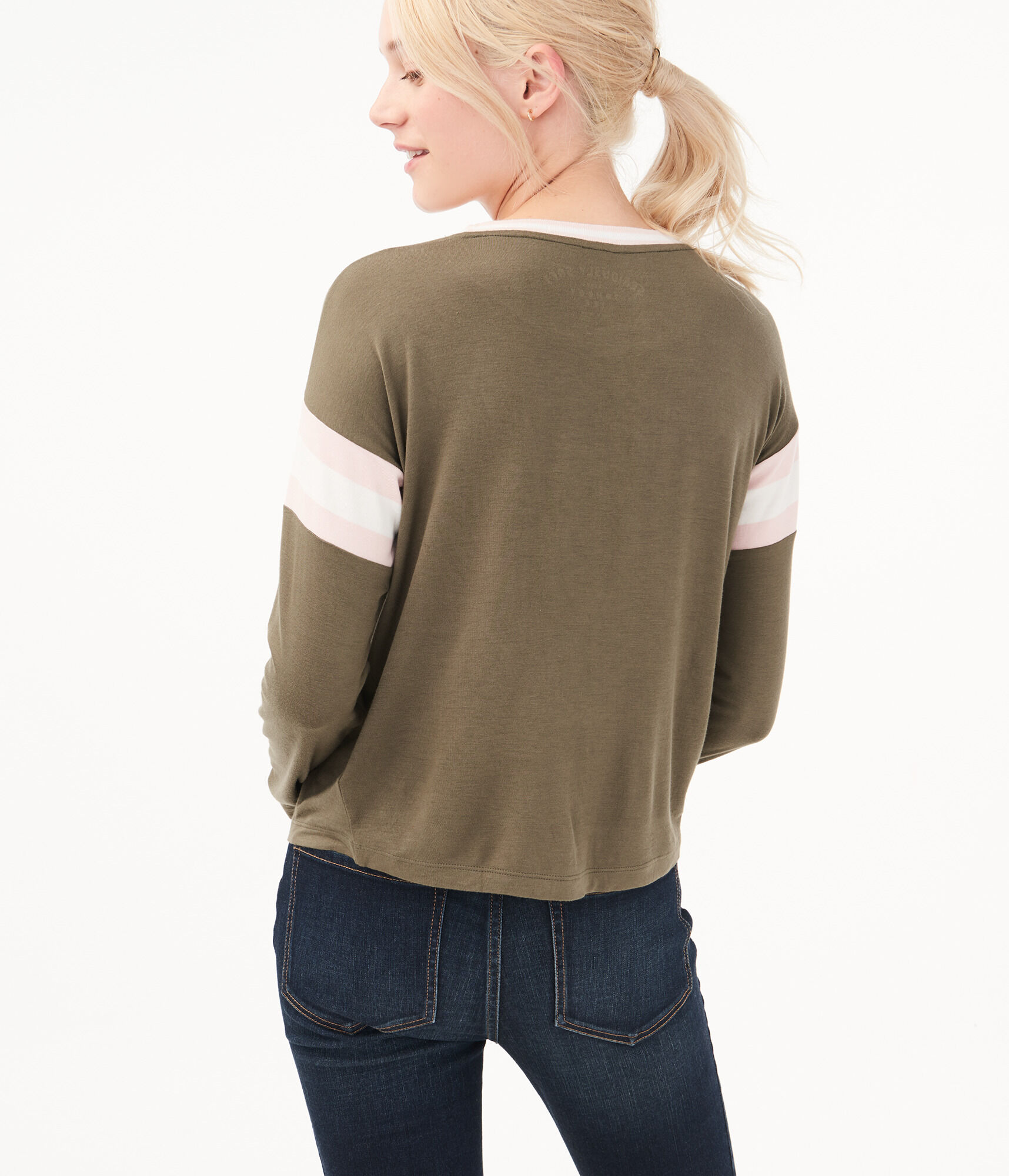 Long Sleeve Seriously Soft Striped Tomboy Tee
