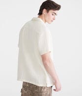 Short Sleeve Gauze Camp Shirt