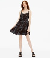 Floral Scoop-Neck Open-Back Slip Dress