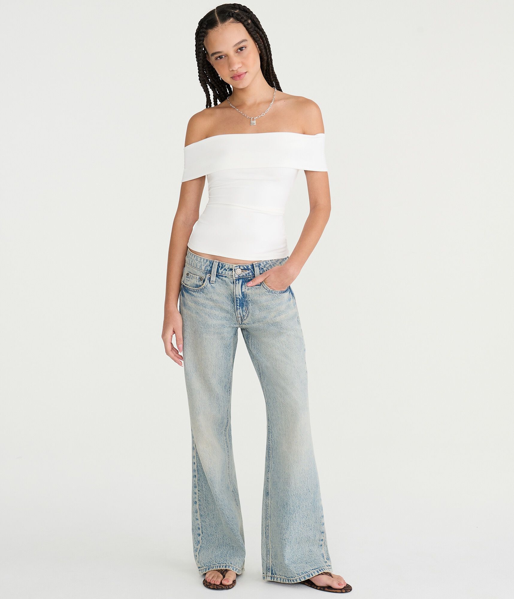 Asymmetrical Off-The-Shoulder Top