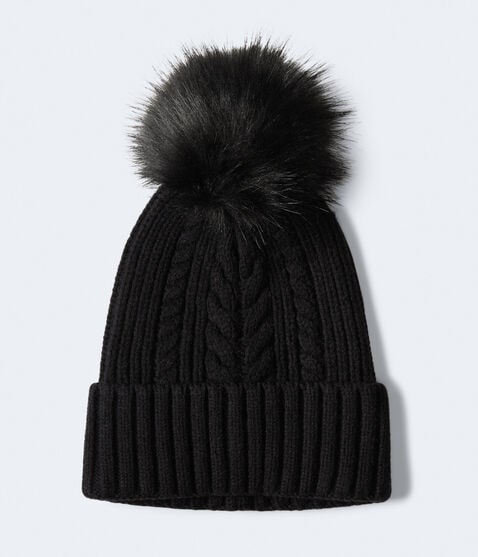 Cable Knit Pom Beanie Cable Knit Pom Beanie