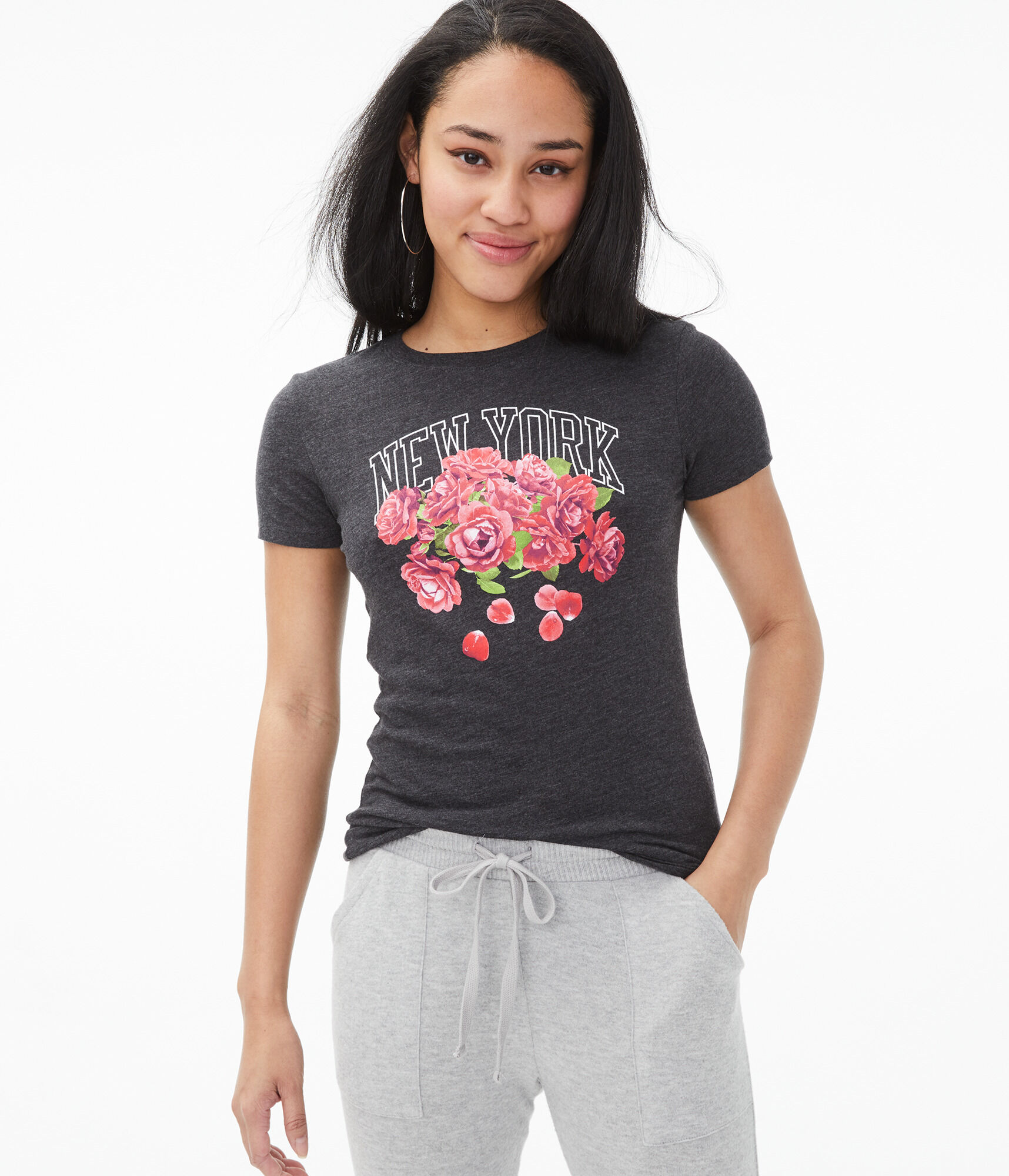 New York Roses Graphic Tee