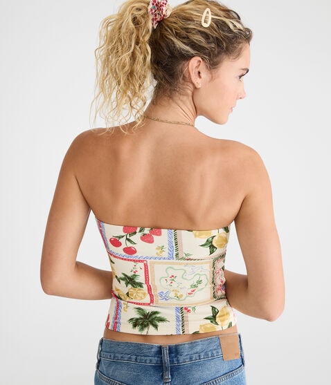Island Fruit Graphic Tube Top Island Fruit Graphic Tube Top