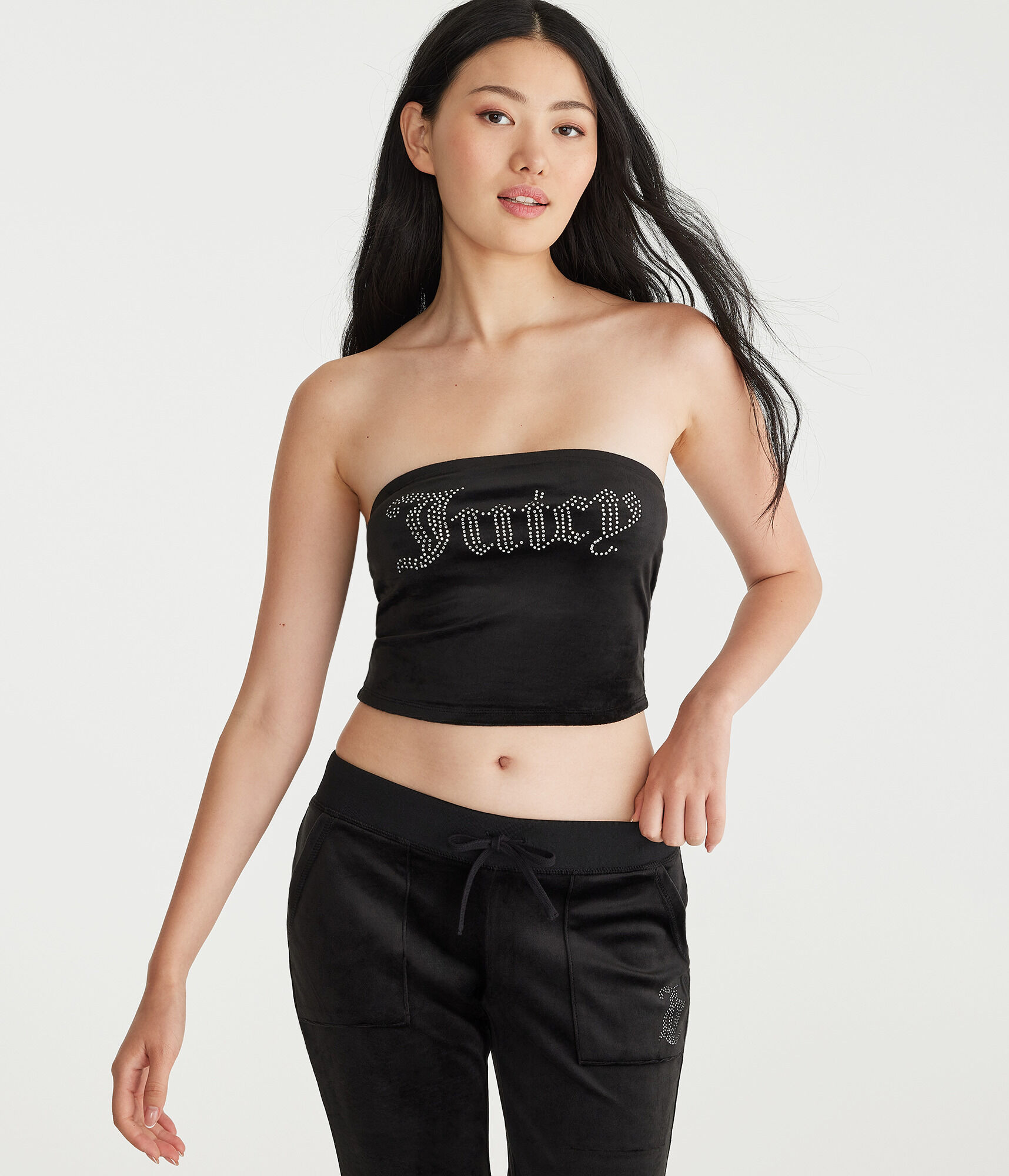 喜ばれる誕生日プレゼント Juicy Couture Bling Velour Tube Top トップス