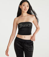 Juicy Couture Bling Velour Tube Top