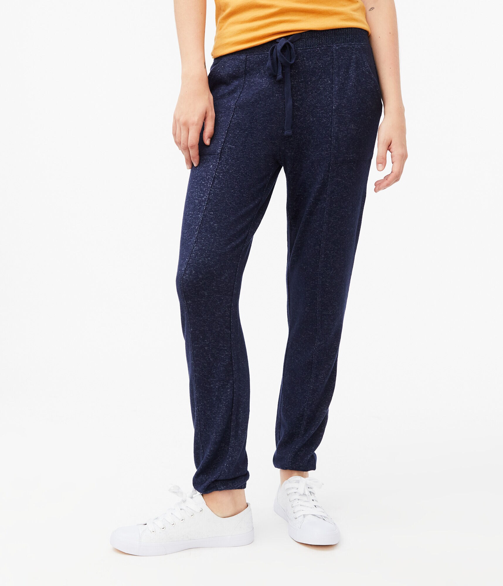 Fuzzy Cinched Lounge Pants